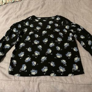 Floral Long-sleeve Blouse